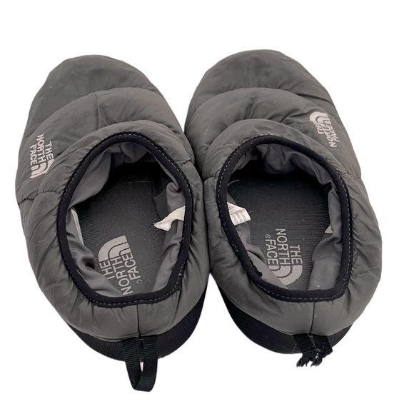 The North Face Black Gray Puffer Slippers Men's L - Picture 5 of 9